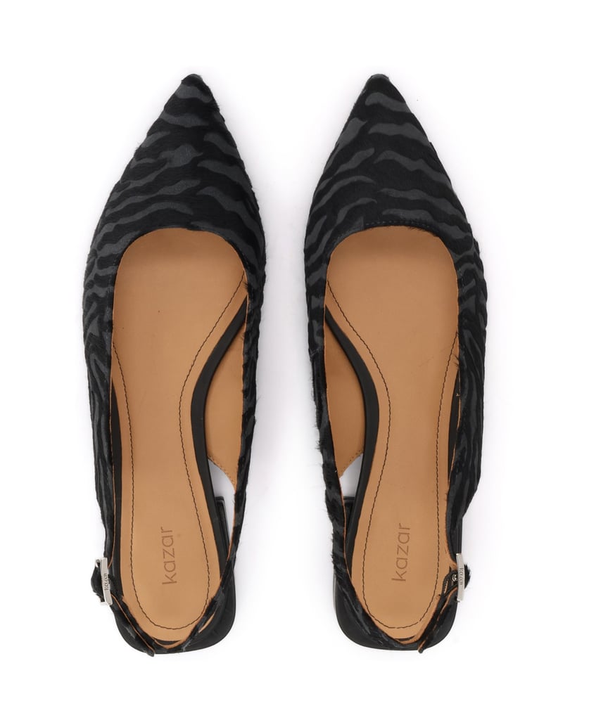 Kazar-Flache-Pumps-mit-Zebramuster-schwarz