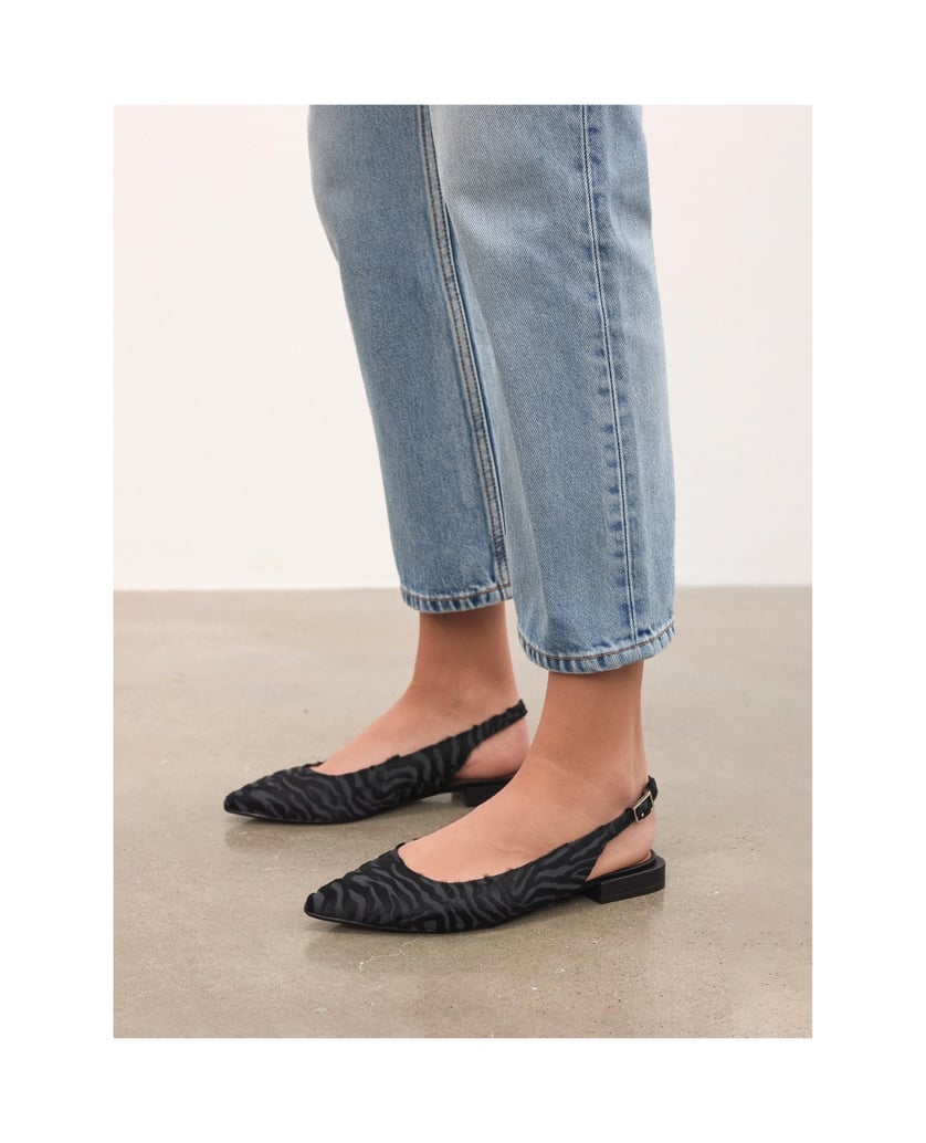 Kazar-Flache-Pumps-mit-Zebramuster-schwarz