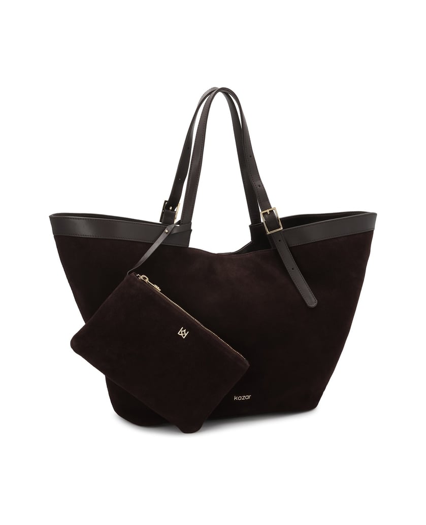 Kazar-Große-braune-Wildlederhandtasche-braun