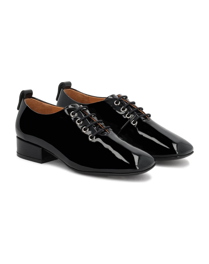 Kazar-Lackleder-Schuhe-mit-Schnürsenkeln-schwarz