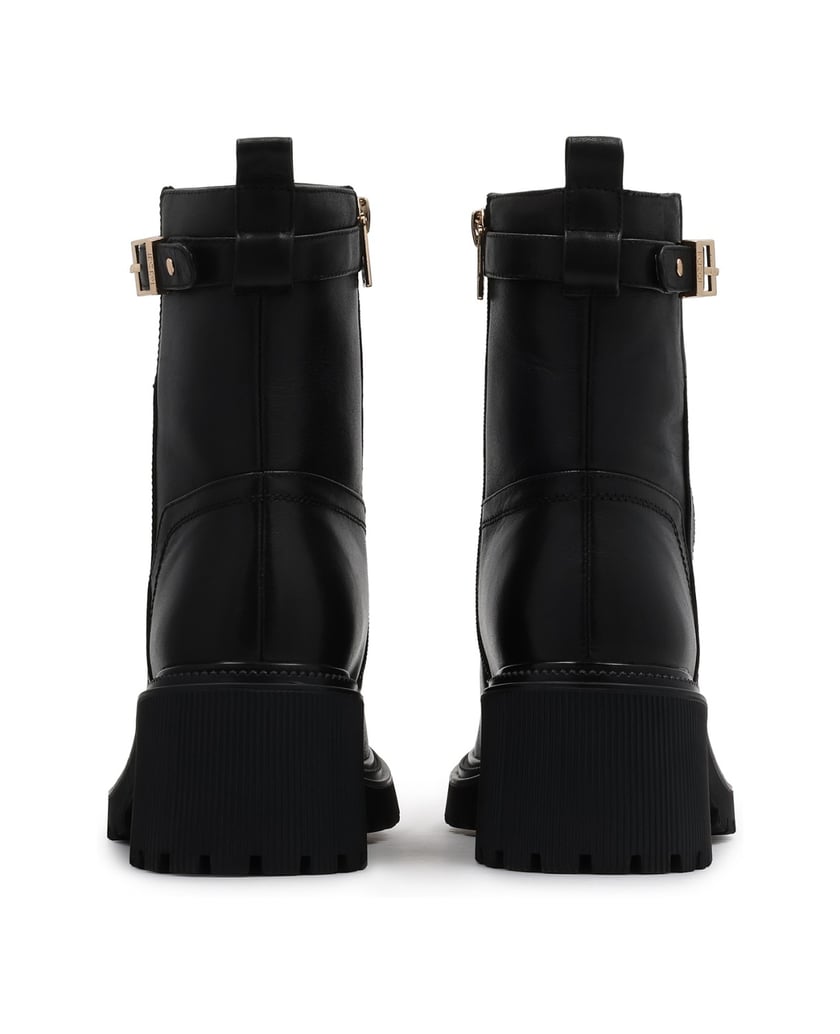 Kazar-Lederstiefel-mit-hohem-Schaft-mit-Reißverschluss-schwarz