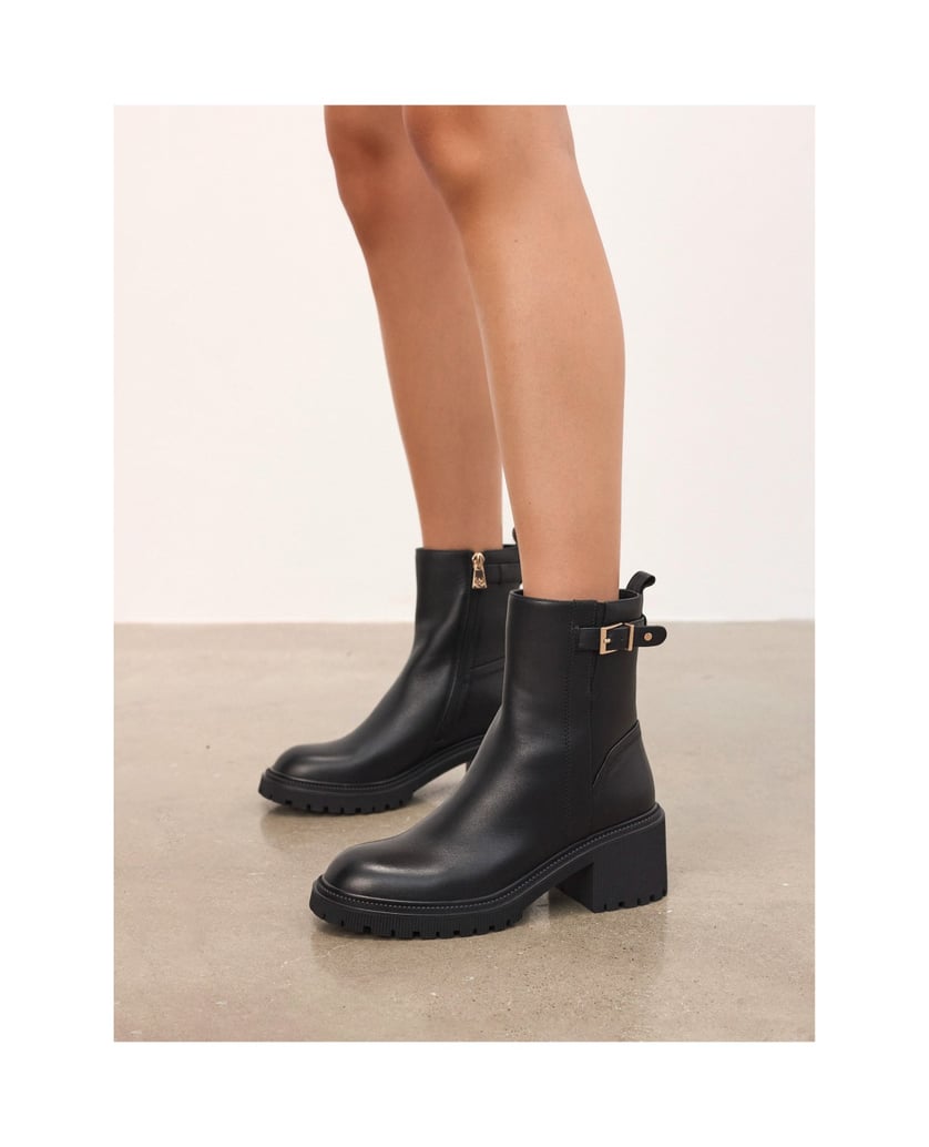 Kazar-Lederstiefel-mit-hohem-Schaft-mit-Reißverschluss-schwarz