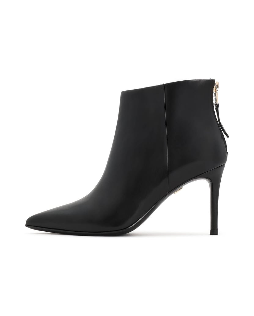 Kazar-Schwarze-Lederstiefel-mit-Stilettoabsatz-und-Reißverschluss-an-der-Rückseite-schwarz