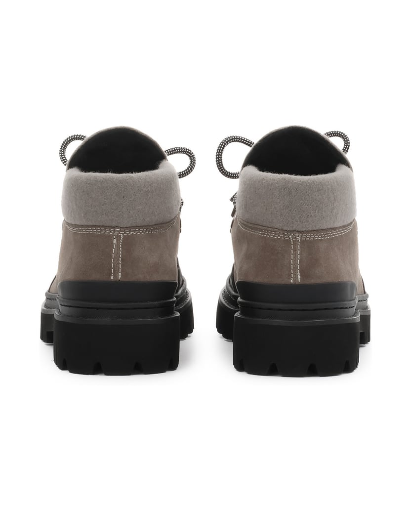 Kazar-Schnürstiefel-aus-kombinierten-Materialien-oliv