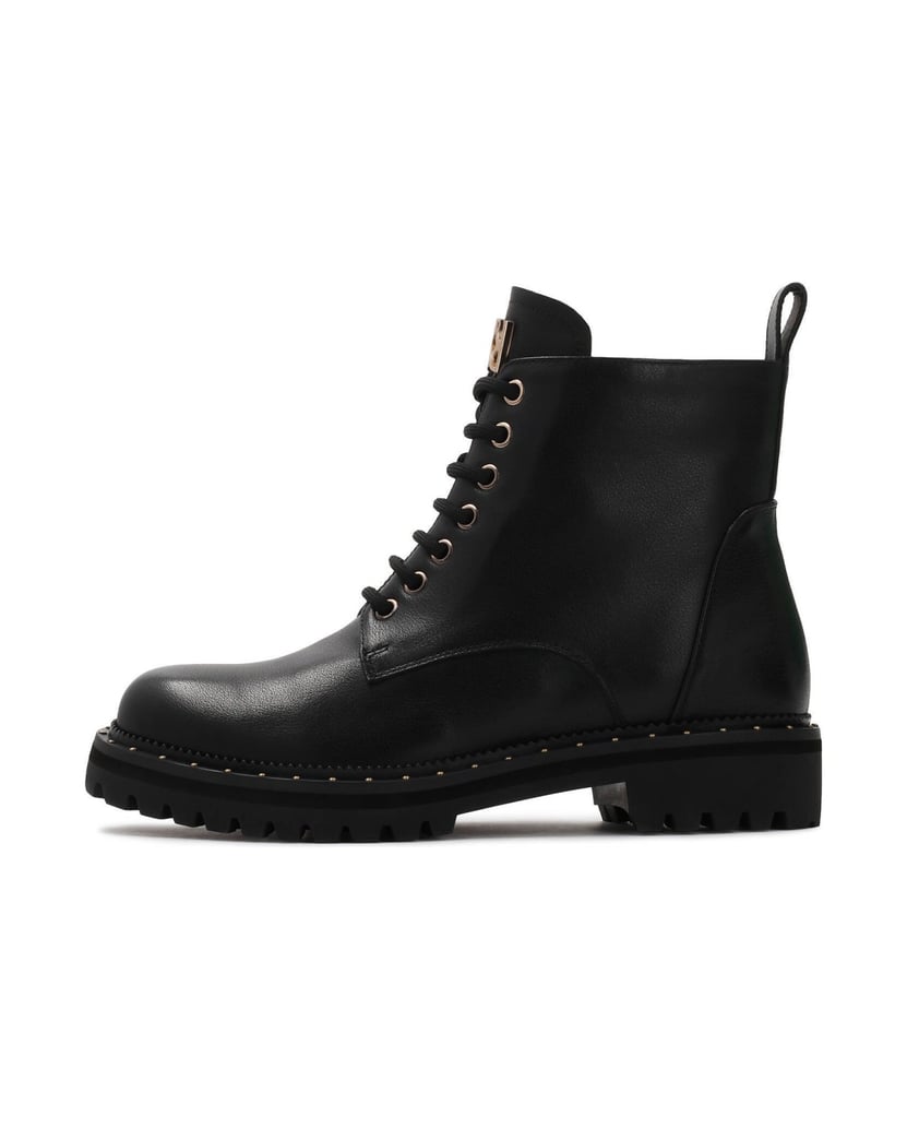 Kazar-Lederstiefeletten-schwarz