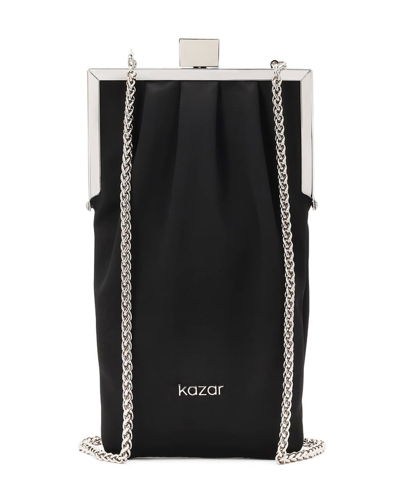 Kazar-Abendhandtasche-aus-schwarzem-Stoff-schwarz