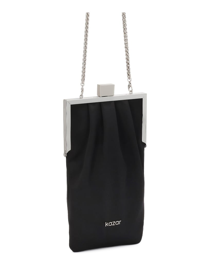 Kazar-Abendhandtasche-aus-schwarzem-Stoff-schwarz