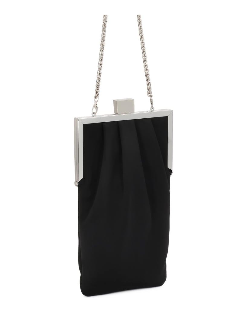 Kazar-Abendhandtasche-aus-schwarzem-Stoff-schwarz