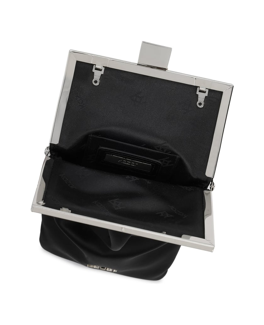Kazar-Abendhandtasche-aus-schwarzem-Stoff-schwarz