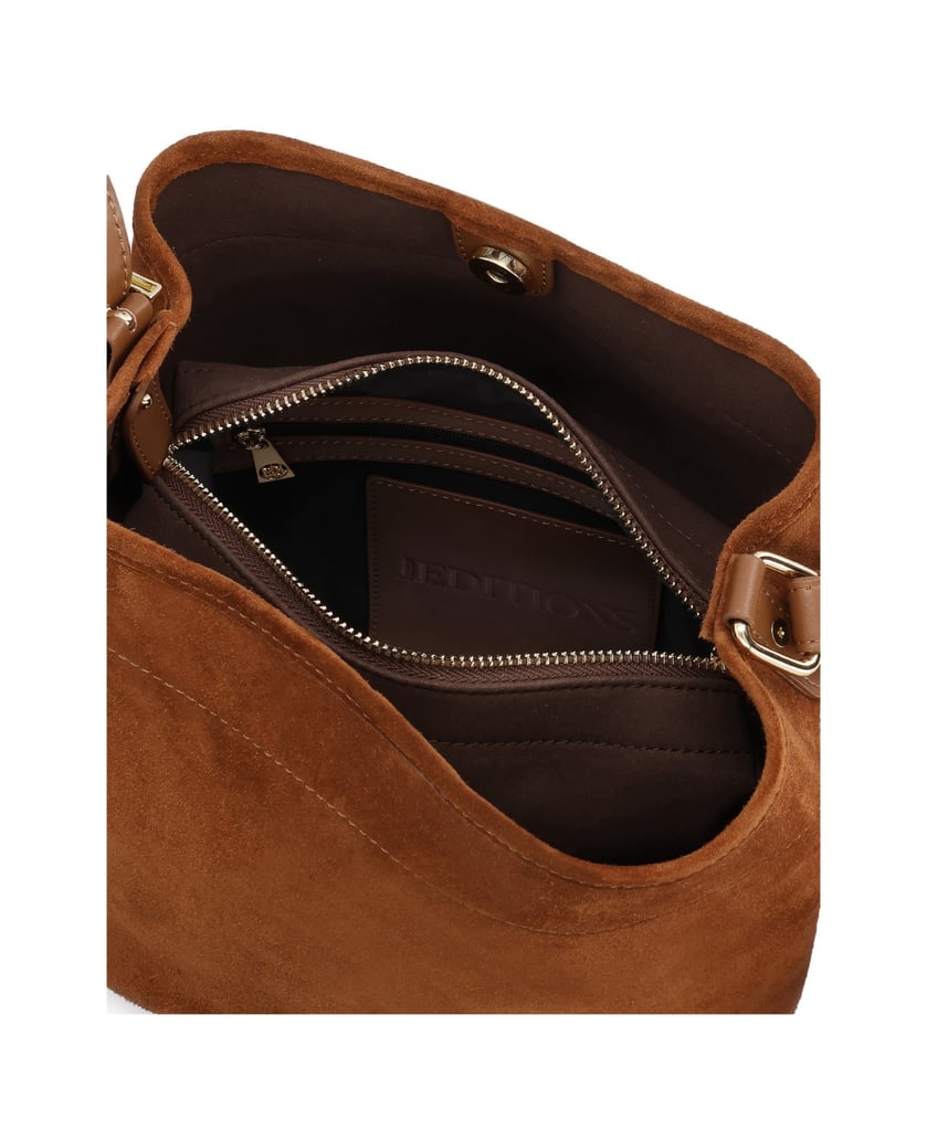 Kazar-Hellbraune-Hobo-Handtasche-aus-Wildleder-mit-verstellbarem-Griff-camel