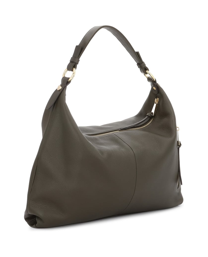 Kazar-Handtasche-aus-weichem-Leder-in-Olive-grün