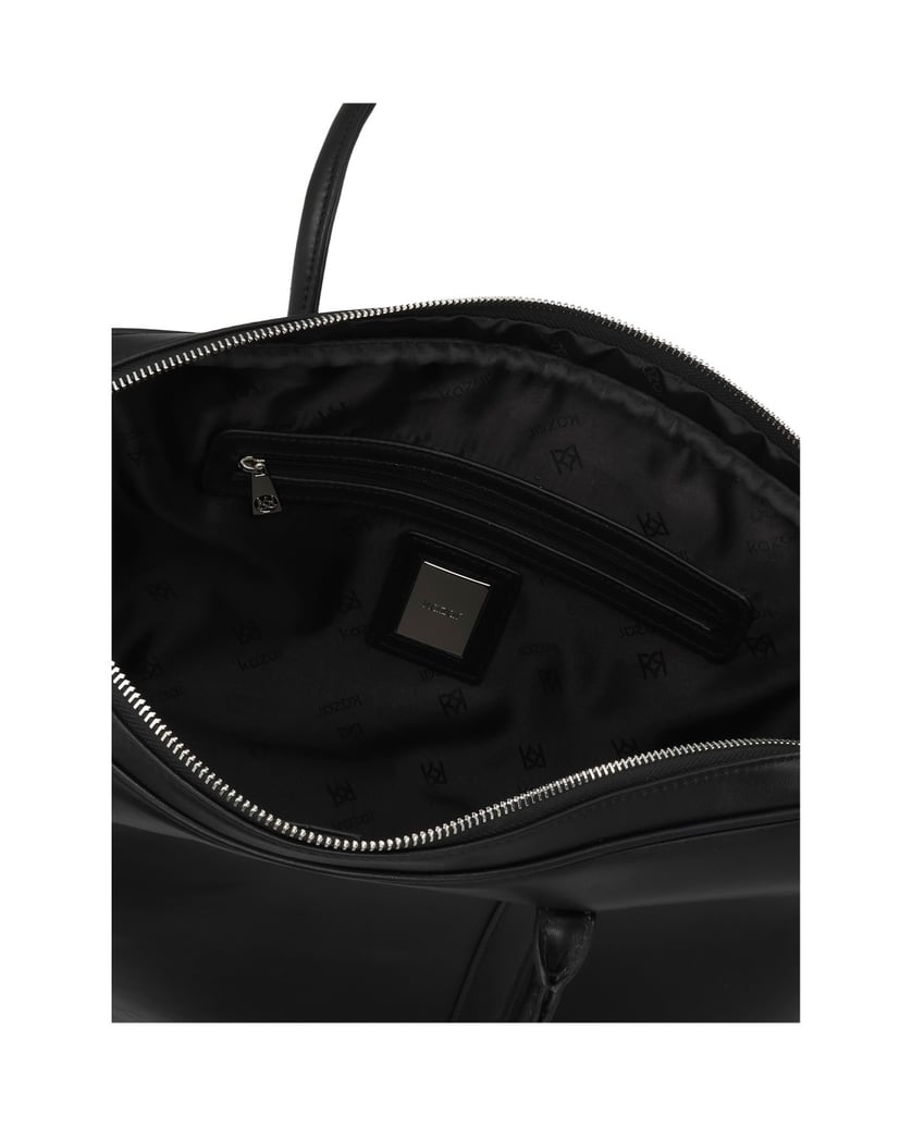 Kazar-Klassische-Laptoptasche-aus-schwarzem-Leder-schwarz