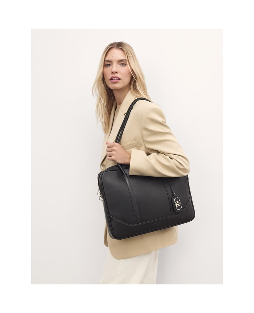 Kazar-Klassische-Laptoptasche-aus-schwarzem-Leder-schwarz