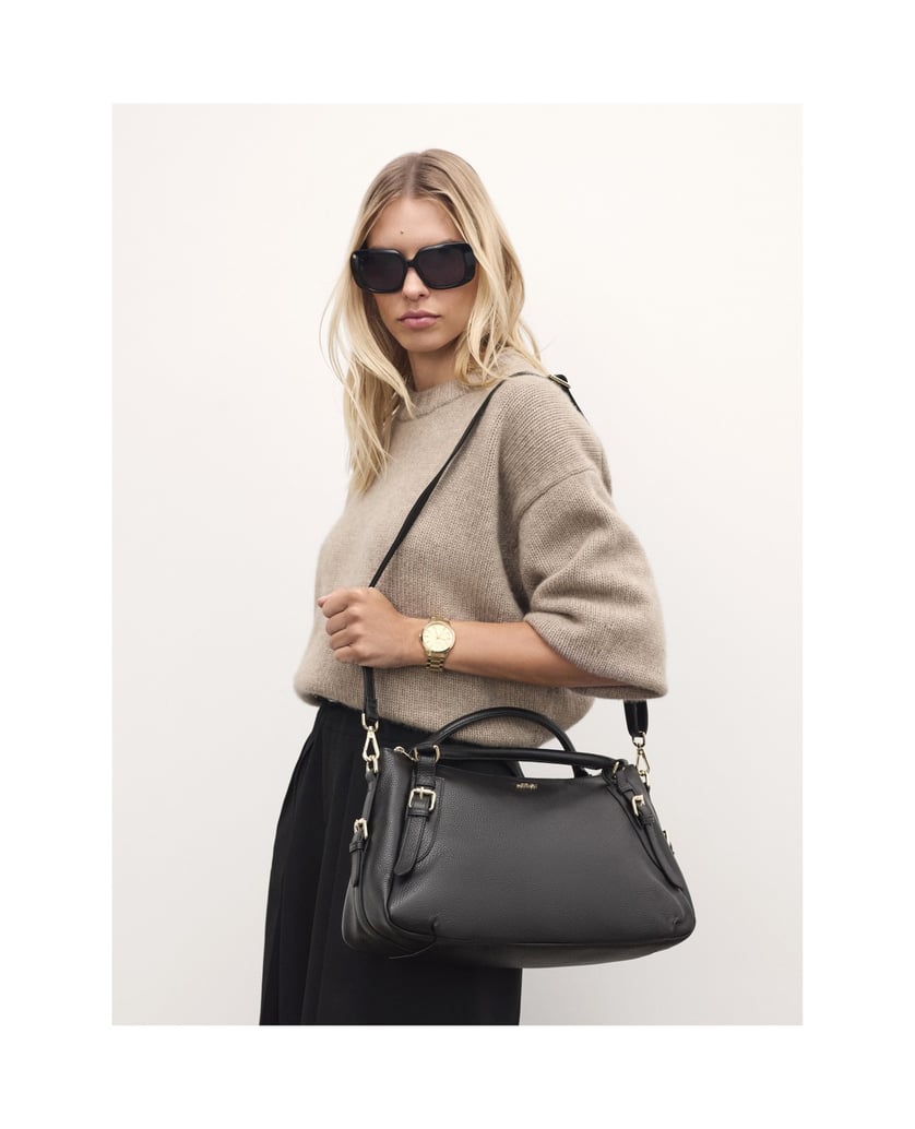 Kazar-Schwarze-Universal-Lederhandtasche-schwarz