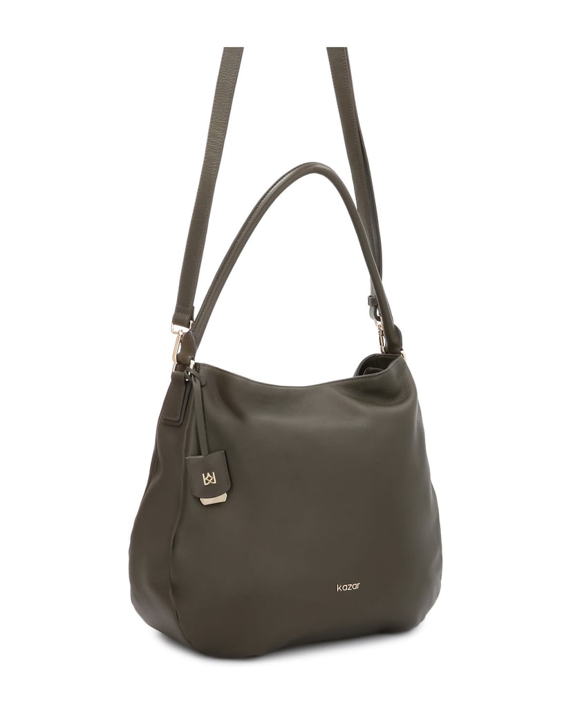 Kazar-Hobo-Tasche-mit-Henkel-in-Oliv-grün