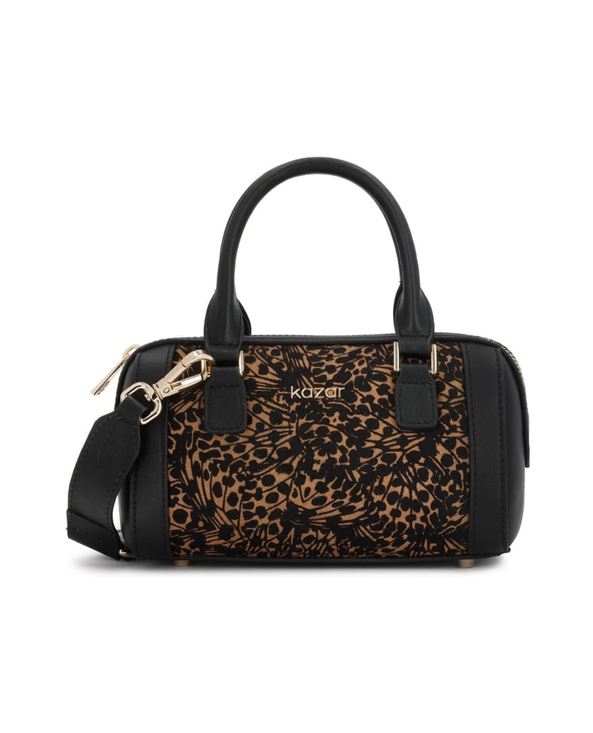 Kazar-Kleine-Handtasche-mit-abstraktem-Muster-schwarz