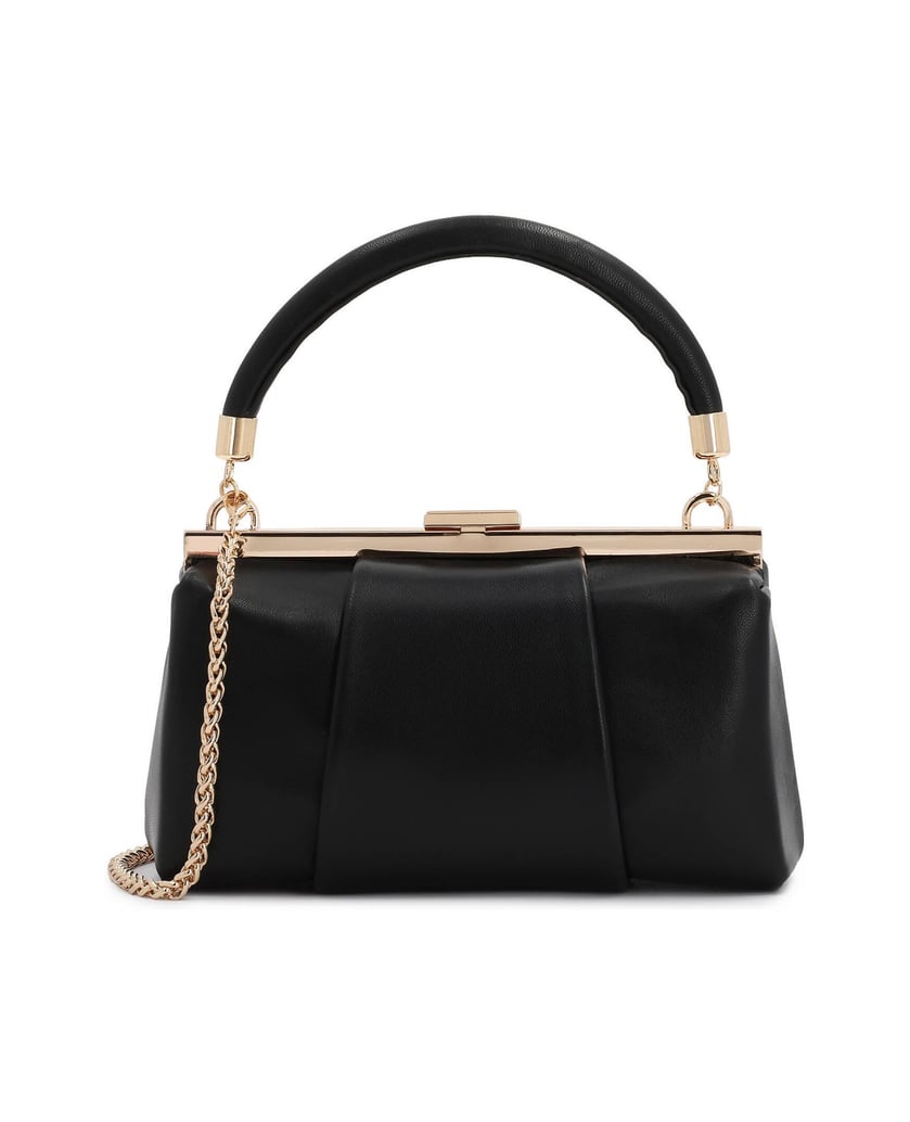 Kazar-Elegante-schwarze-Clutch-Tasche-mit-fester-Konstruktion-schwarz