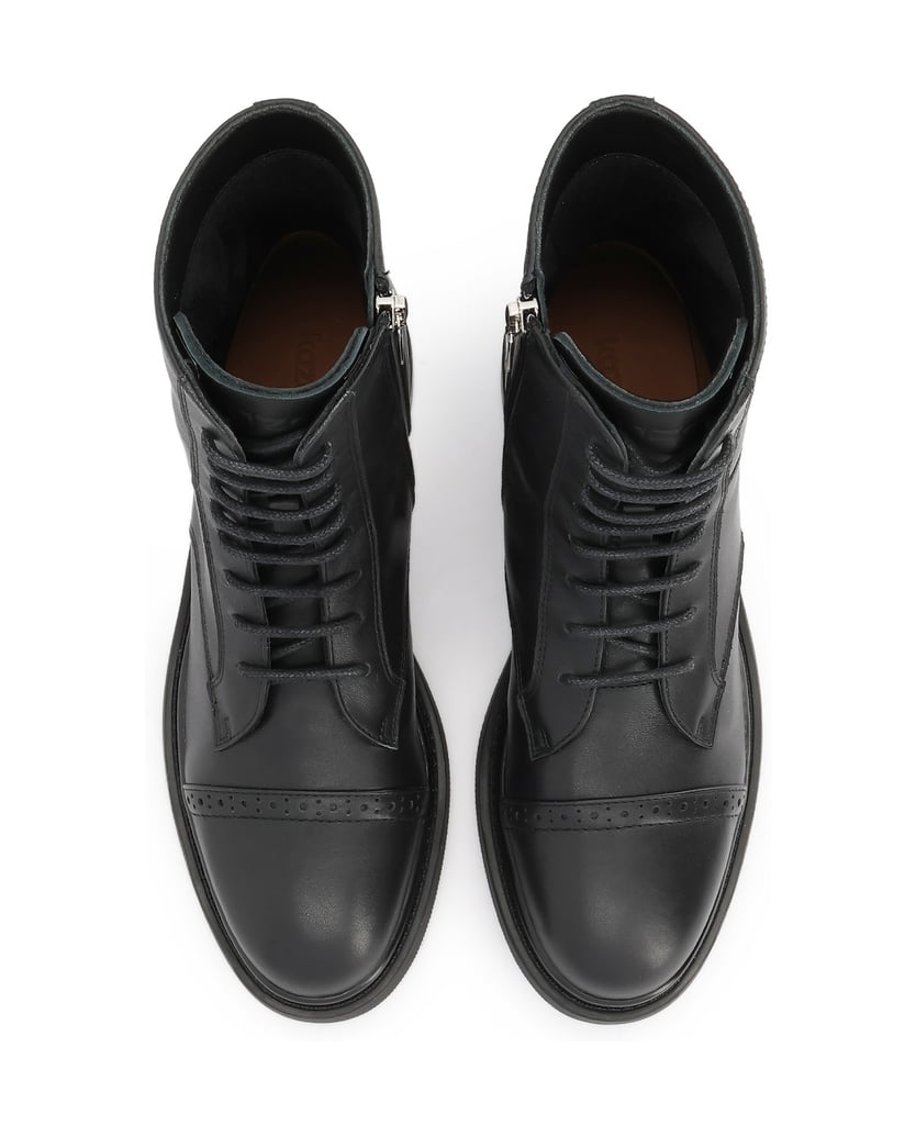 Kazar-Schwarze-Stiefel-mit-durchbrochener-Verzierung-schwarz