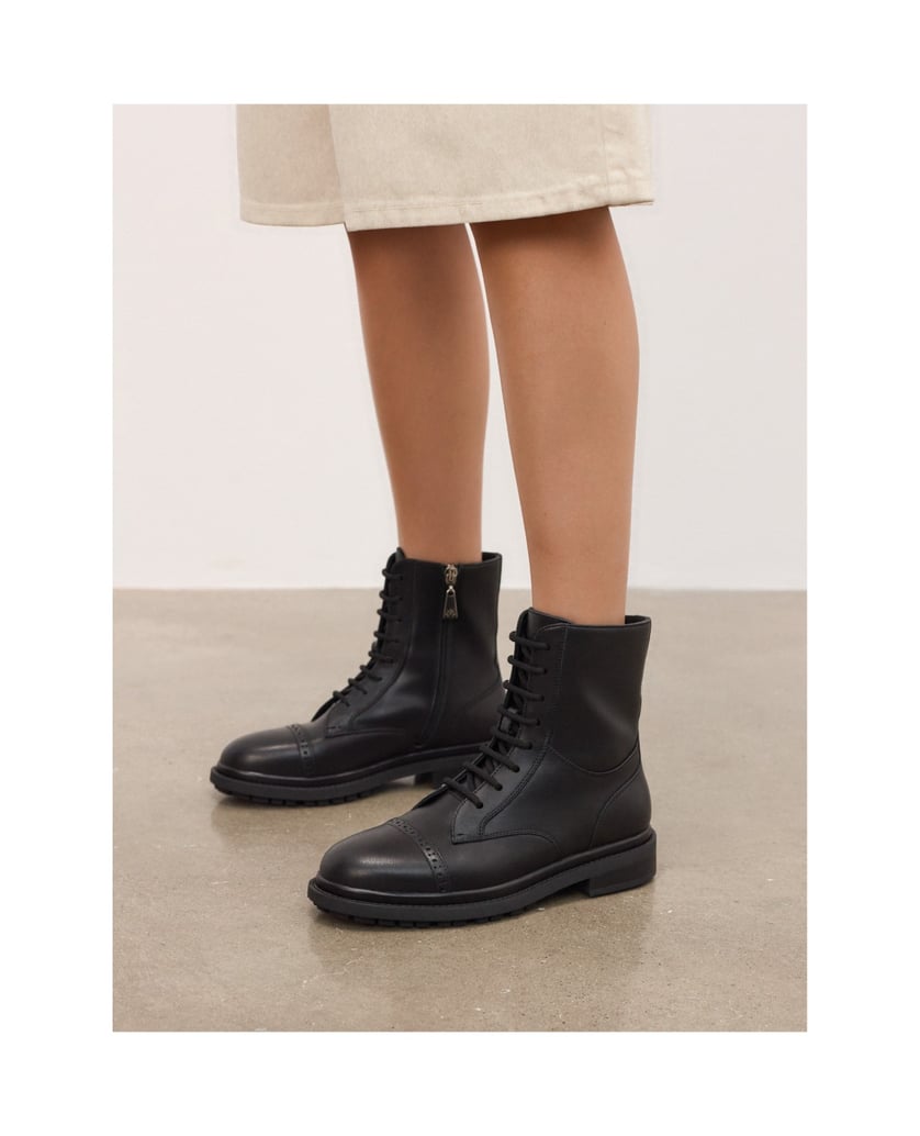 Kazar-Schwarze-Stiefel-mit-durchbrochener-Verzierung-schwarz