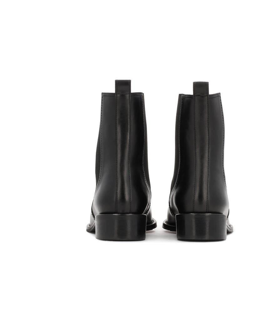 Kazar-Chelsea-Stiefel-aus-Leder-mit-elastischem-Schaft-schwarz