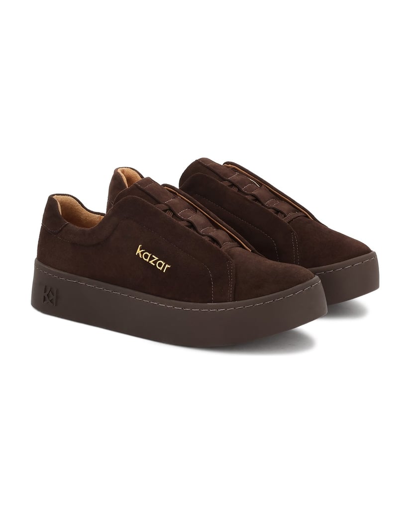 Kazar-Braune-Turnschuhe-aus-Wildleder-dunkelbraun