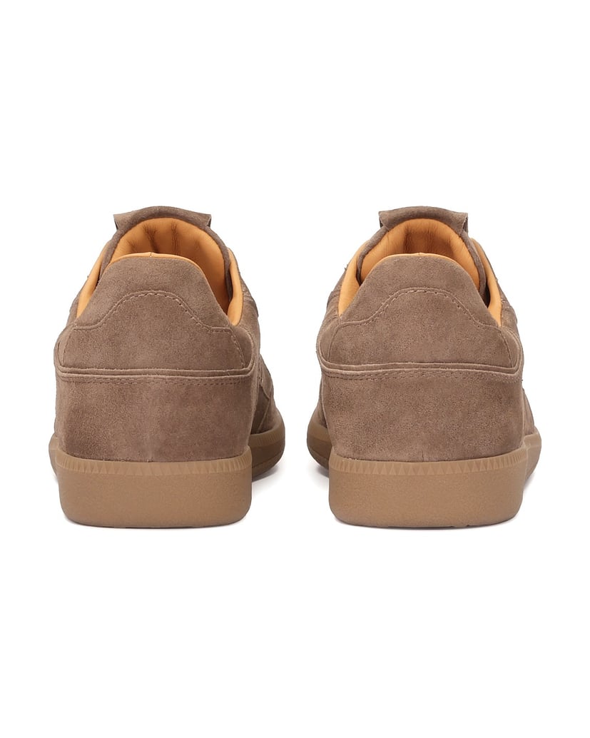 Kazar-Wildleder-Sneaker-mit-Nähten-und-Perforationen-braun