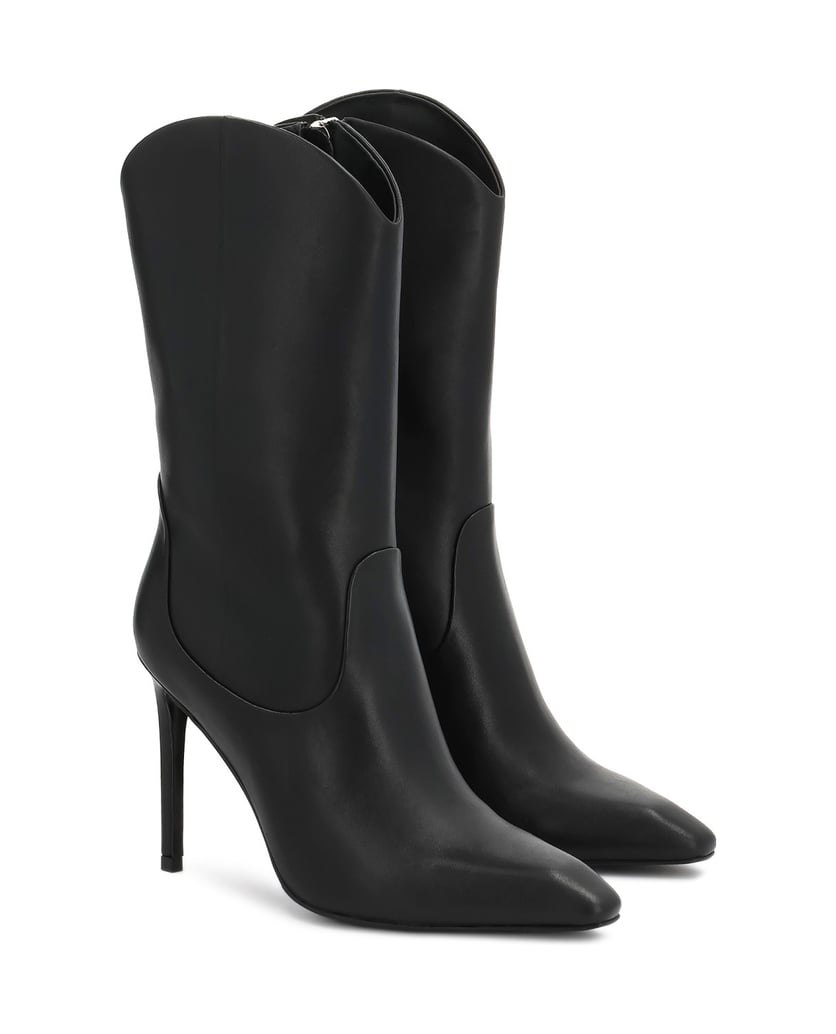 Kazar-Stiefel-mit-Absatz-aus-Leder-und-abgerundetem-Schaft-schwarz