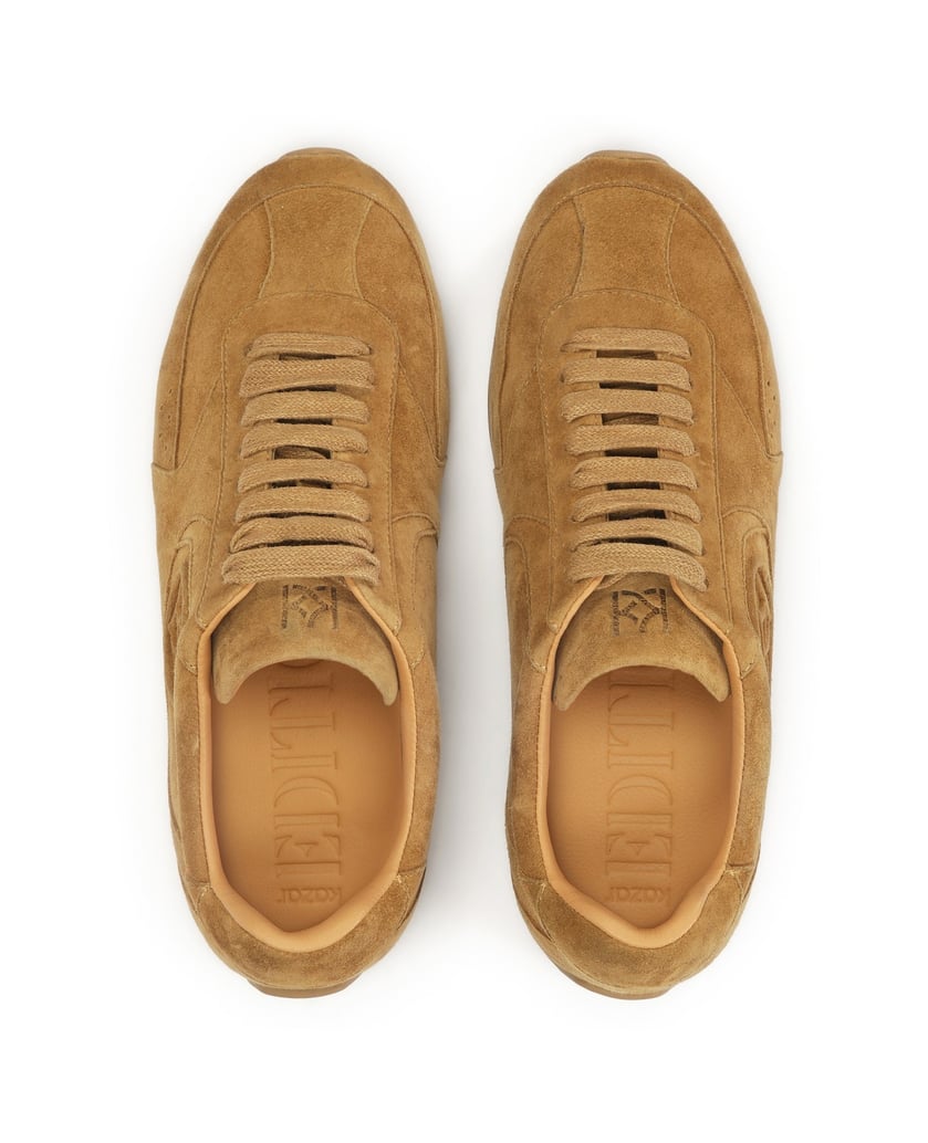 Kazar-Hellbraune-Turnschuhe-aus-Wildleder-camel