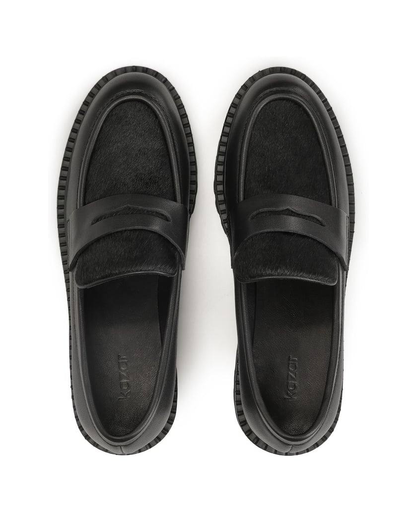 Kazar-Schlupfschuhe-mit-Naturborsten-schwarz