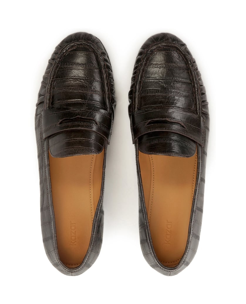 Kazar-Braune-Schuhe-mit-Prägung