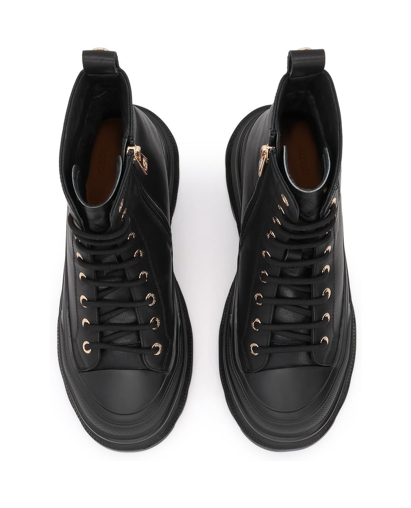 Kazar-Schwarze-Stiefel-mit-Sportsohle-schwarz