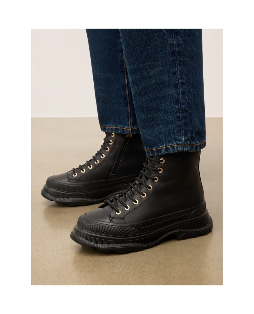 Kazar-Schwarze-Stiefel-mit-Sportsohle-schwarz