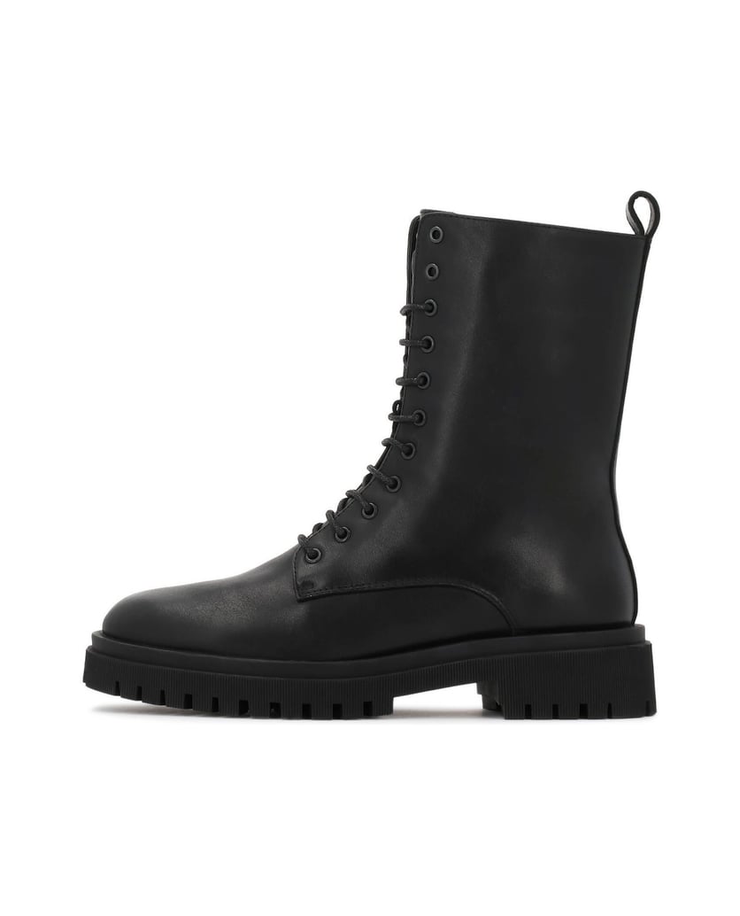 Kazar-Klassische-schwarze-Stiefel-mit-Kleeblatt-Sohle-schwarz