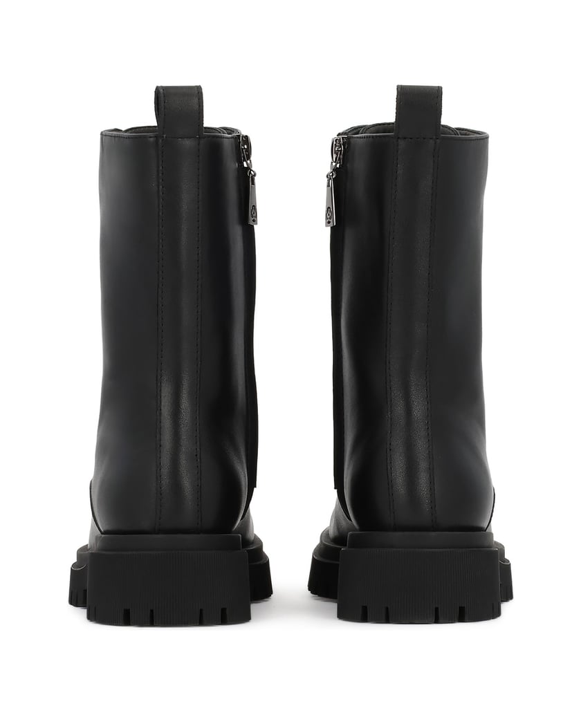 Kazar-Klassische-schwarze-Stiefel-mit-Kleeblatt-Sohle-schwarz