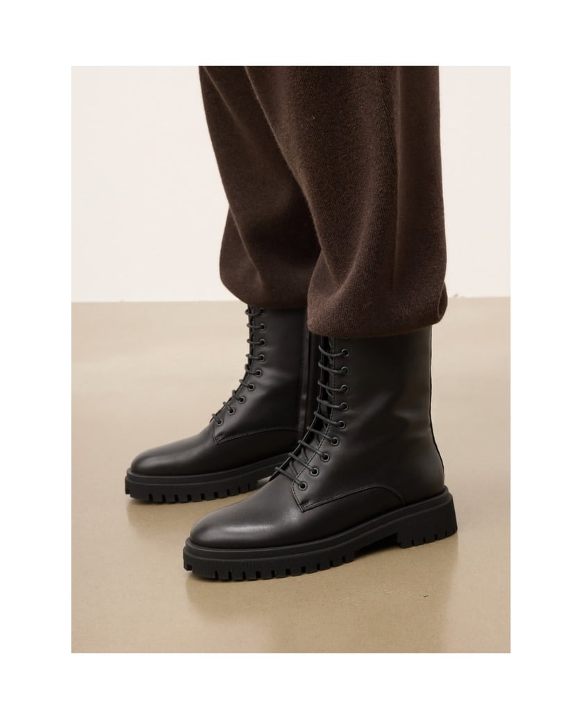 Kazar-Klassische-schwarze-Stiefel-mit-Kleeblatt-Sohle-schwarz