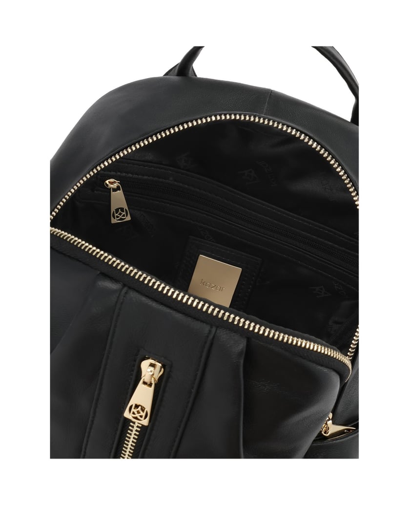 Kazar-Schwarzer-Rucksack-aus-weichem-Naturleder-schwarz