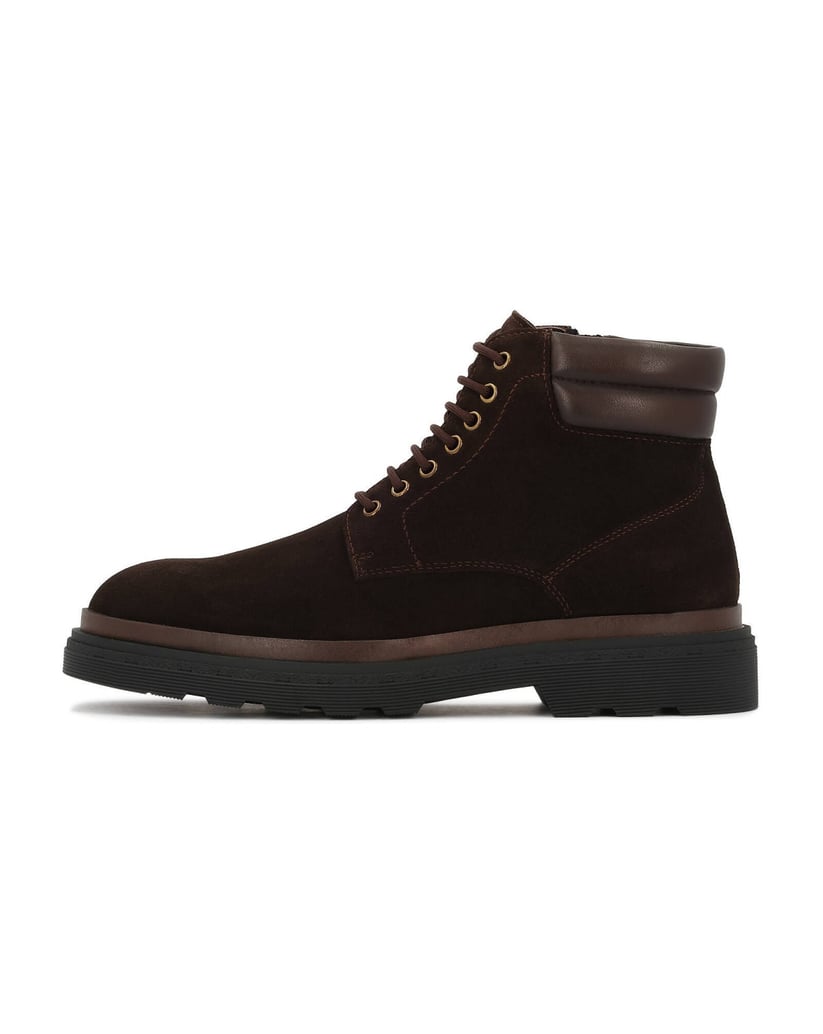 Kazar-Braune-Wildlederstiefel-mit-weichem-Kragen-braun