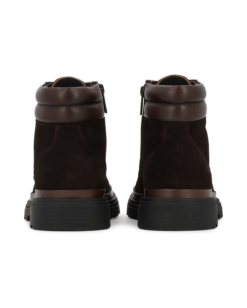 Kazar-Braune-Wildlederstiefel-mit-weichem-Kragen-braun