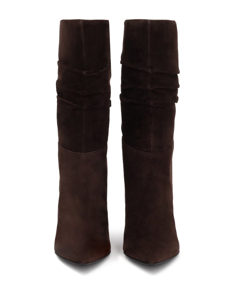 Kazar-Braune-Wildlederstiefel-mit-schlankem-Absatz-braun