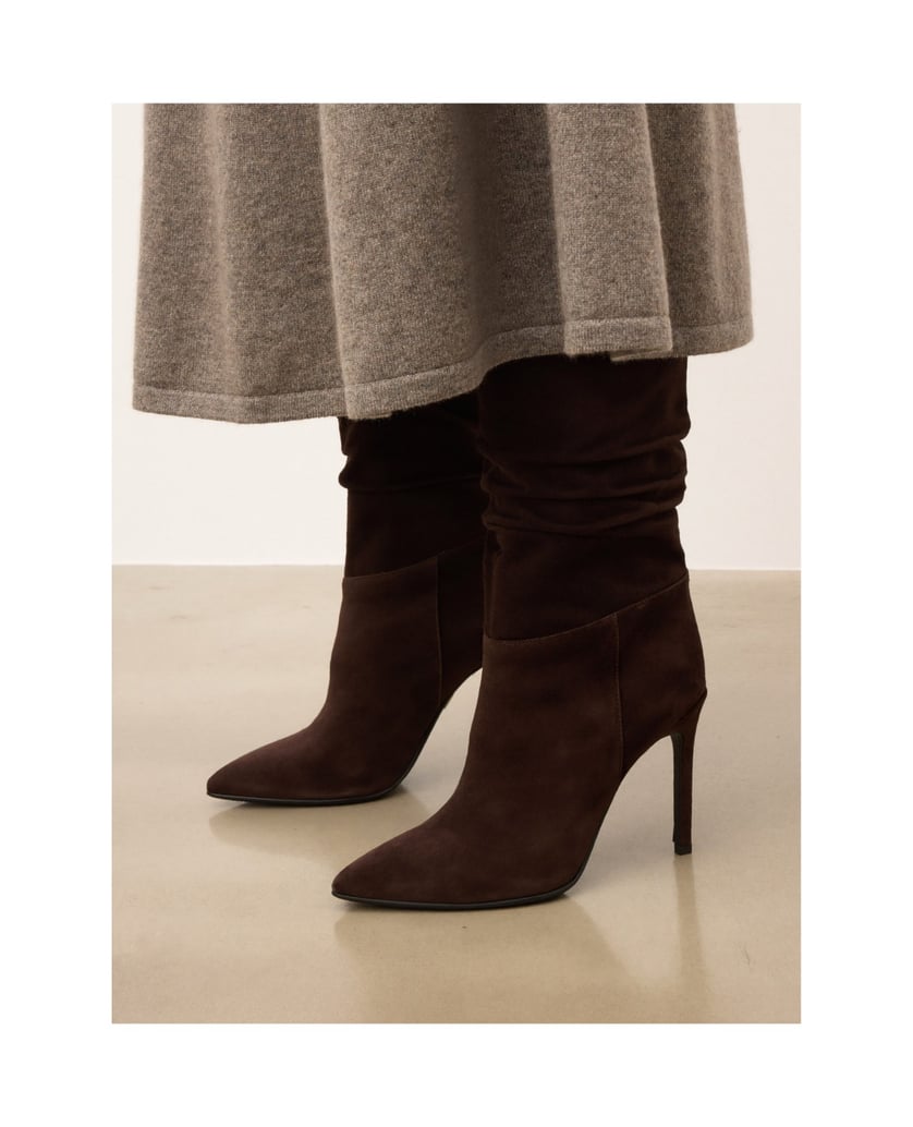 Kazar-Braune-Wildlederstiefel-mit-schlankem-Absatz-braun