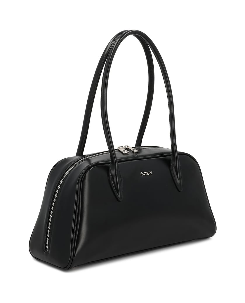 Kazar-Schwarze-Lederhandtasche-schwarz
