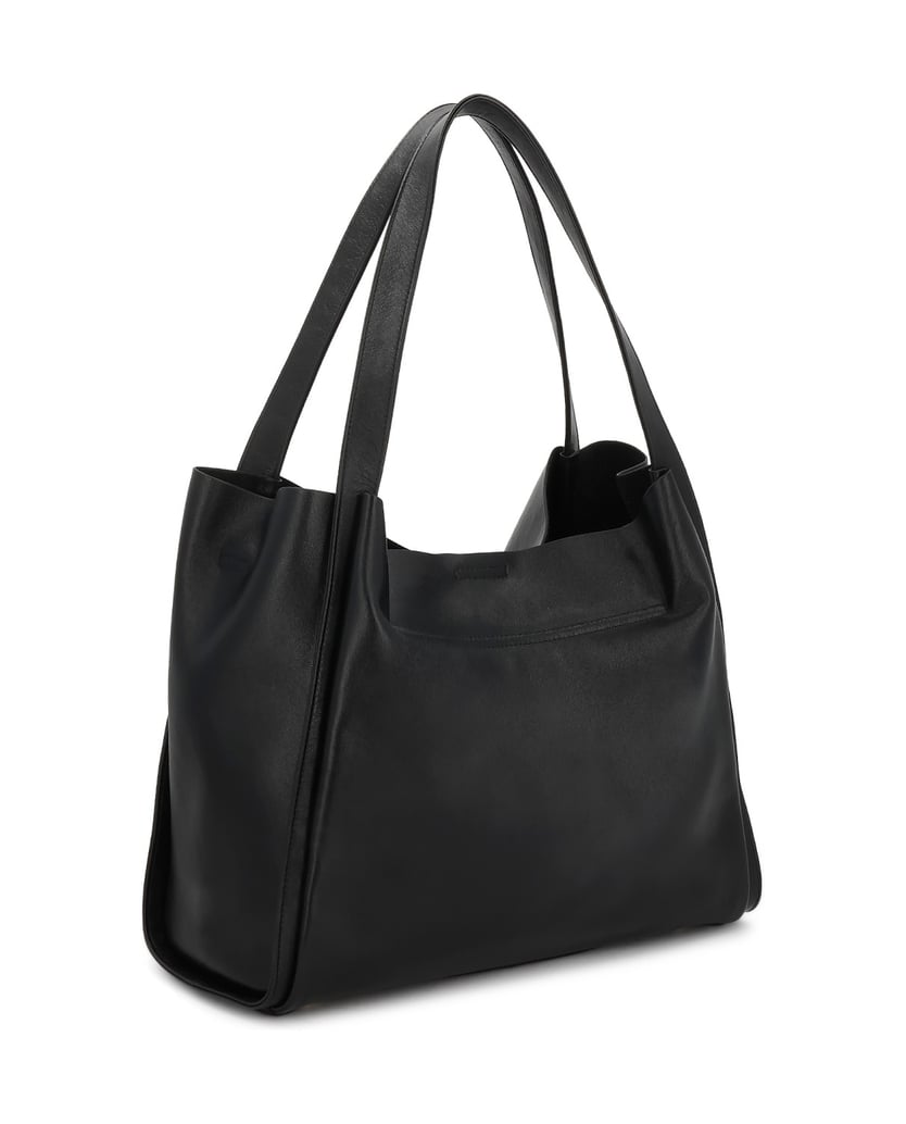 Kazar-Schwarze,-locker-sitzende-Handtasche-mit-Doppelgriff-schwarz