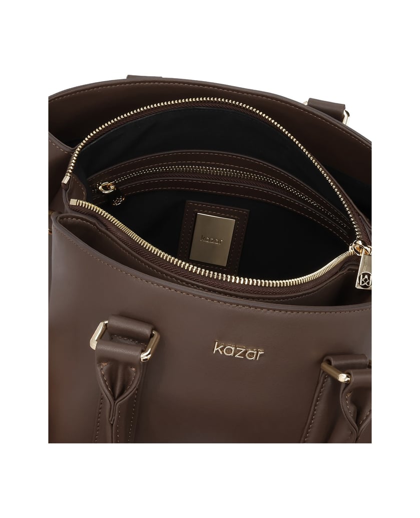 Kazar-Braune-elegante-Handtasche-braun