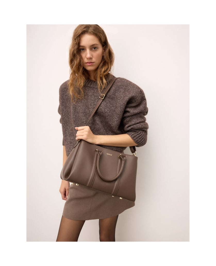 Kazar-Braune-elegante-Handtasche-braun
