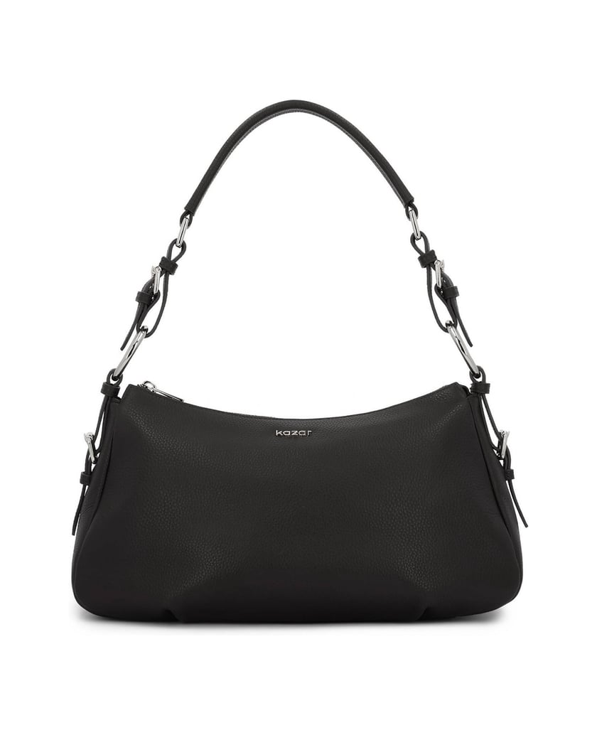 Kazar-Schwarze-Universal-Lederhandtasche-schwarz