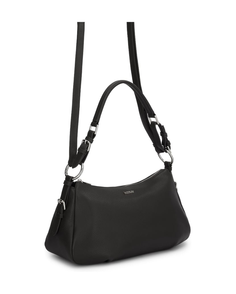 Kazar-Schwarze-Universal-Lederhandtasche-schwarz