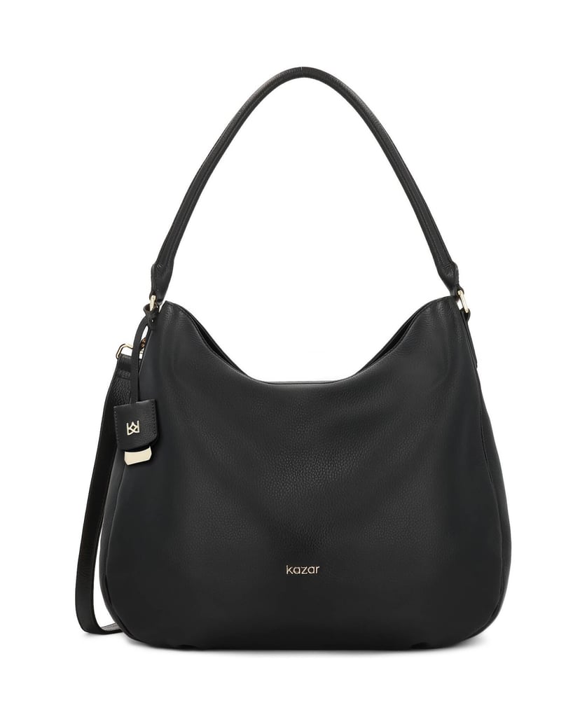 Kazar-Hobo-Tasche-aus-Leder-in-Schwarz-schwarz