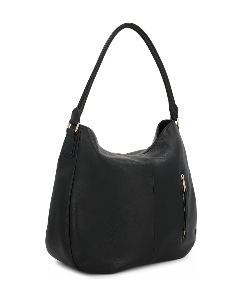 Kazar-Hobo-Tasche-aus-Leder-in-Schwarz-schwarz