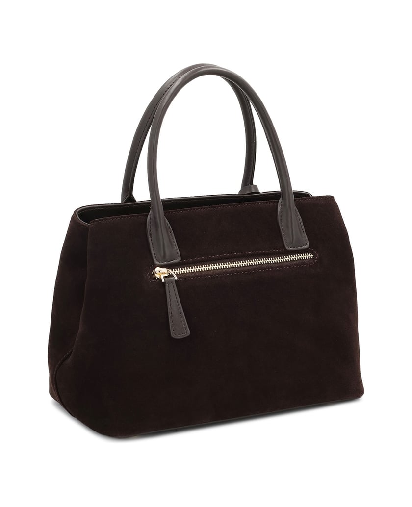 Kazar-Dunkelbraune-Wildlederhandtasche-dunkelbraun