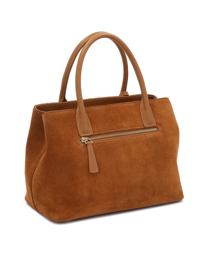 Kazar-Handtasche-und-Umhängetasche-aus-Wildleder-camel